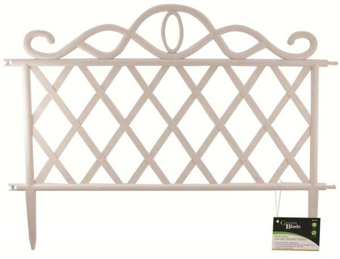 The Range | Samuel Alexander Plastic White Garden Border Lawn Patio Flower Bed Fence - Yellow Samuel Alexander Plastic White Garden Border Lawn Patio Flower Bed Fence - Yellow