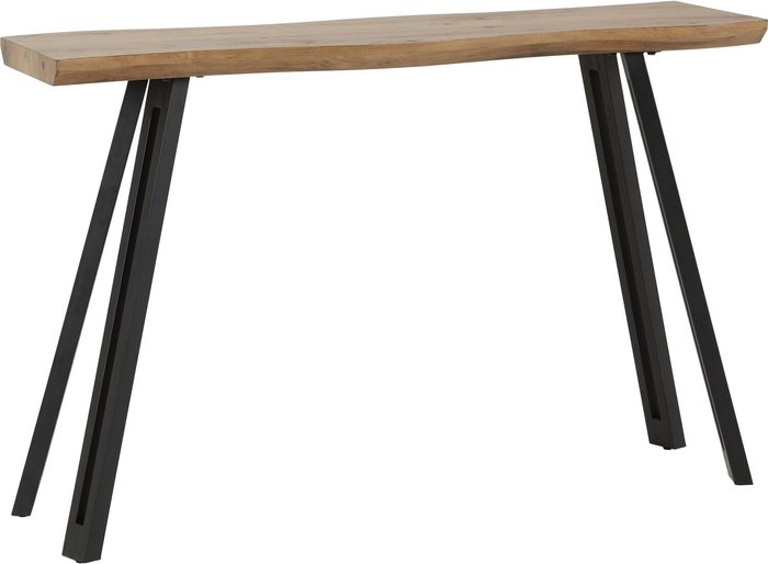 The Range | Seconique Quebec Wave Edge Console Table Concrete Effect - Medium oak Seconique Quebec Wave Edge Console Table Concrete Effect - Medium oak