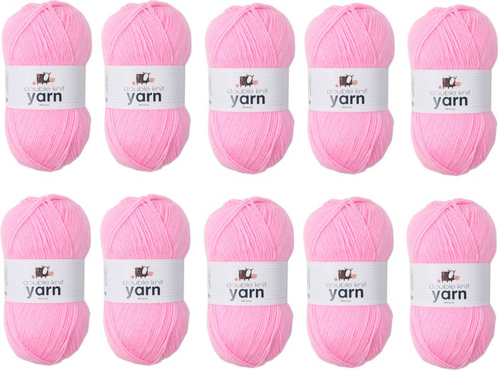 The Range | Korbond Korbond Yarn 10 x 100g Pack - Light Pink - Light Pink Korbond Korbond Yarn 10 x 100g Pack - Light Pink - Light Pink