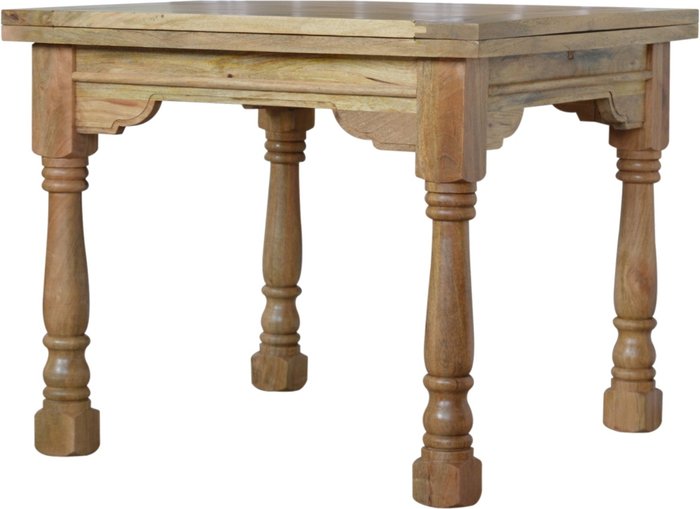 The Range | itzcominghome Extending Dining Table 90cm Butterfly Kitchen Table 4-6 Seat - Oak itzcominghome Extending Dining Table 90cm Butterfly Kitchen Table 4-6 Seat - Oak