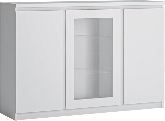 The Range | Furniture To Go Fribo Glazed 3-Door Sideboard - White Furniture To Go Fribo Glazed 3-Door Sideboard - White