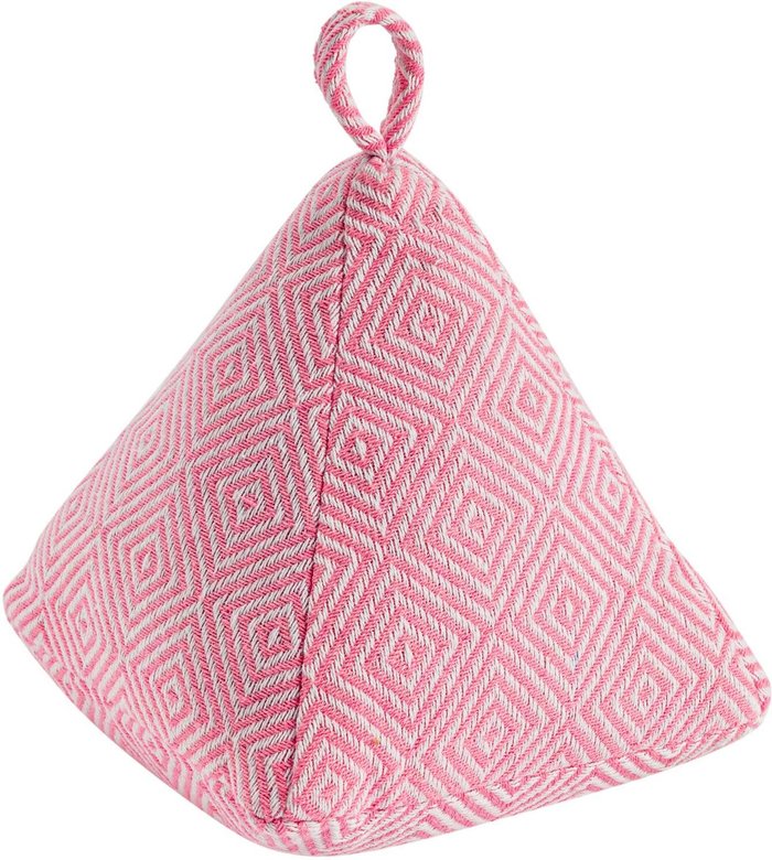 The Range | Nicola Spring 20cm Chevron Door Stop - Pink Nicola Spring 20cm Chevron Door Stop - Pink