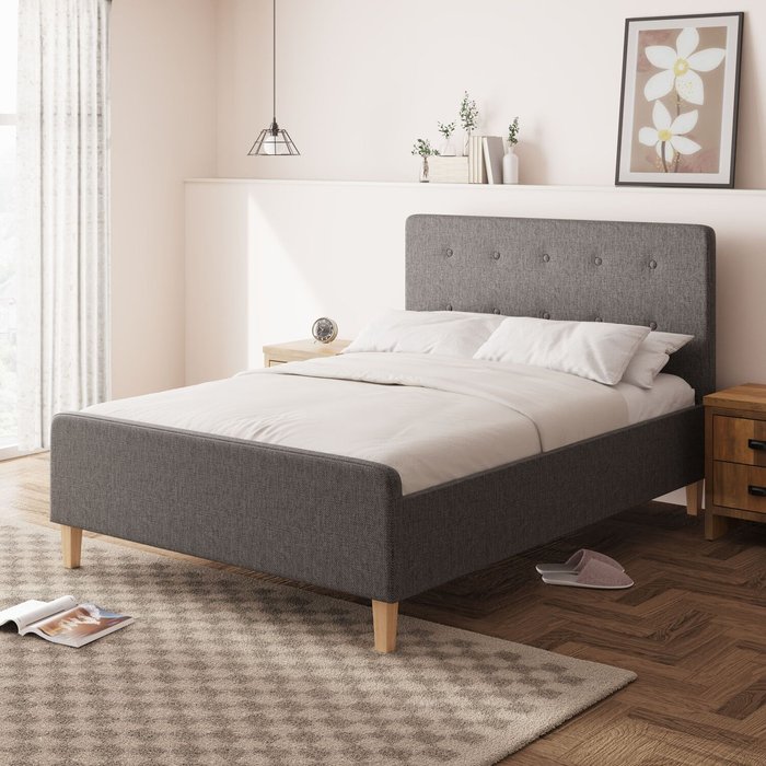 The Range | GFW Ashbourne Fabric Ottoman Bed Grey GFW Ashbourne Fabric Ottoman Bed Grey