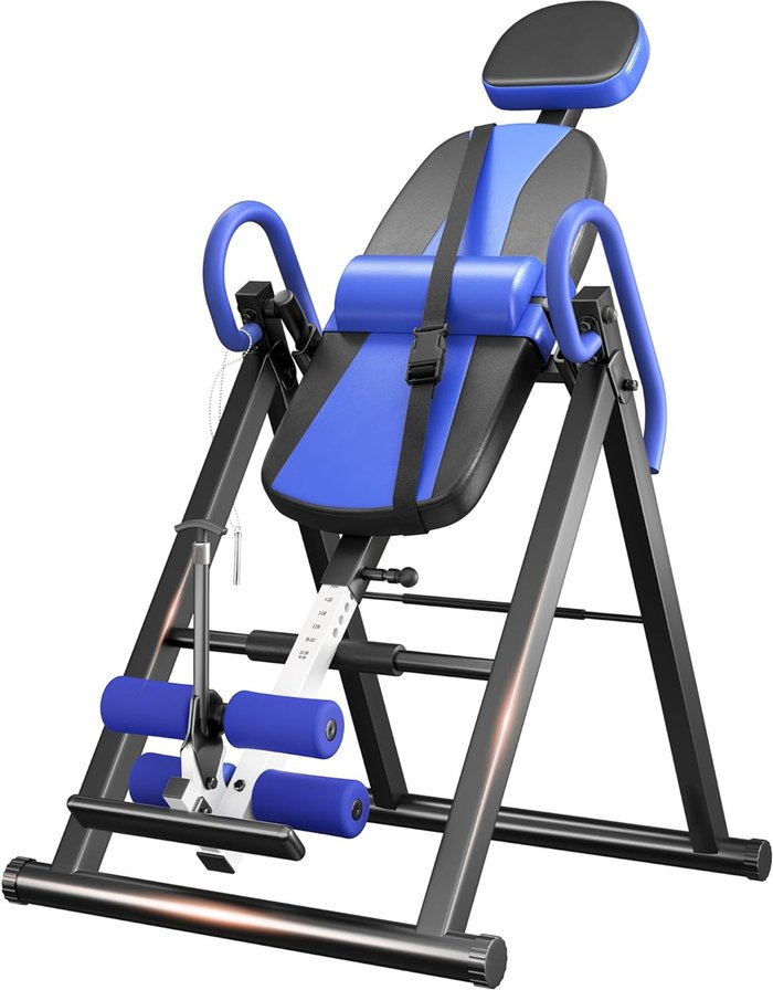 The Range | STACCATOAS Foldable Inversion Table with Triple Safety Lock - Blue+Black STACCATOAS Foldable Inversion Table with Triple Safety Lock - Blue+Black