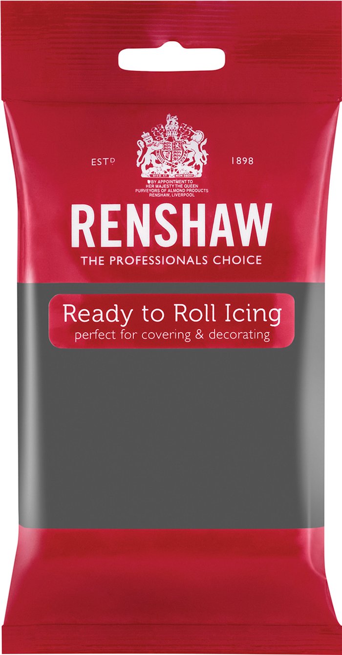 The Range | Renshaw Renshaw Fondant Icing Ready to Roll - Grey Renshaw Renshaw Fondant Icing Ready to Roll - Grey