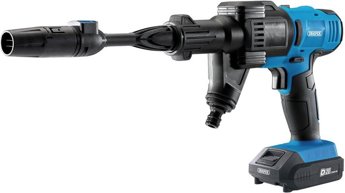 The Range | Draper Draper D20 20V Pressure Washer Kit with 1x 2Ah Battery and Charger Draper Draper D20 20V Pressure Washer Kit with 1x 2Ah Battery and Charger