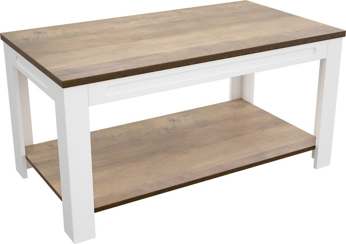 The Range | AVF AVF Whitesands FT90WSSW Coffee Table - Wood & White AVF AVF Whitesands FT90WSSW Coffee Table - Wood & White