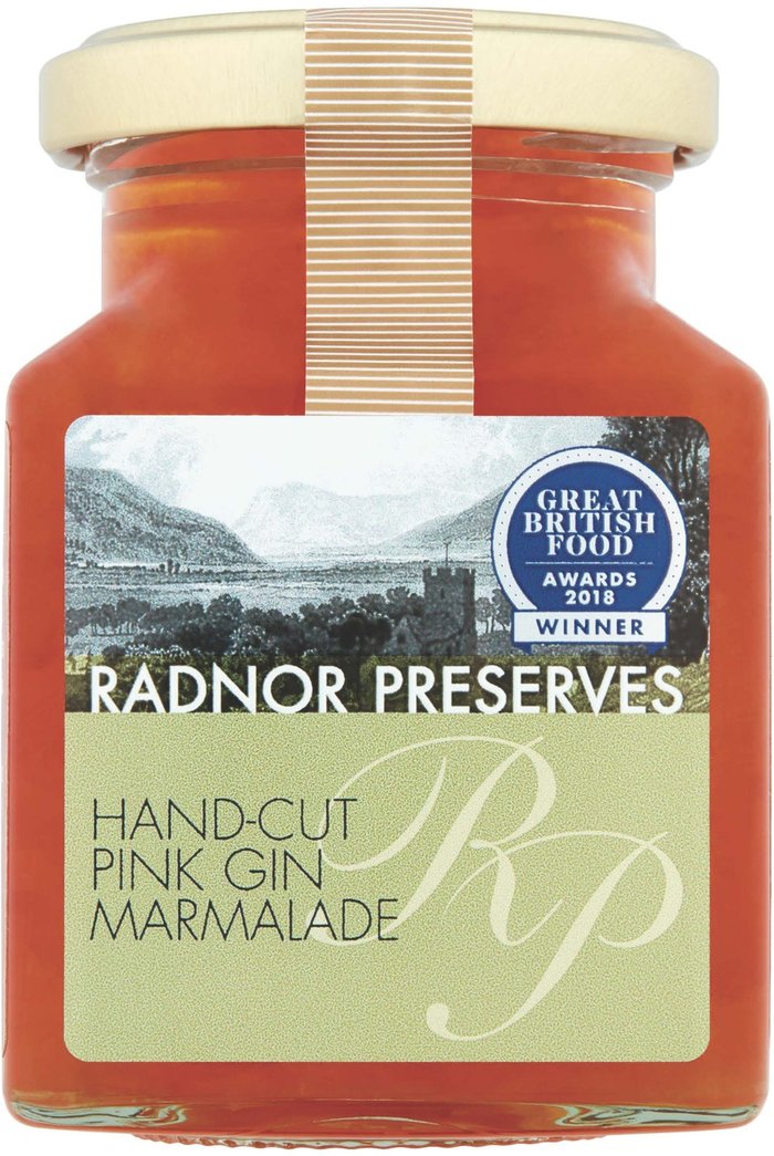 The Range | Radnor Preserves Hand-Cut Pink Gin Marmalade - Pink Radnor Preserves Hand-Cut Pink Gin Marmalade - Pink