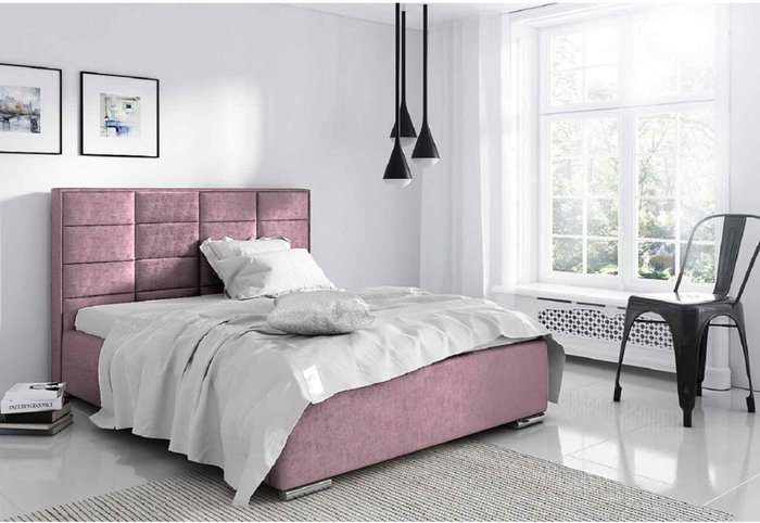 The Range | Bulia Bed Super King Plush Velvet Pink Bulia Bed Super King Plush Velvet Pink