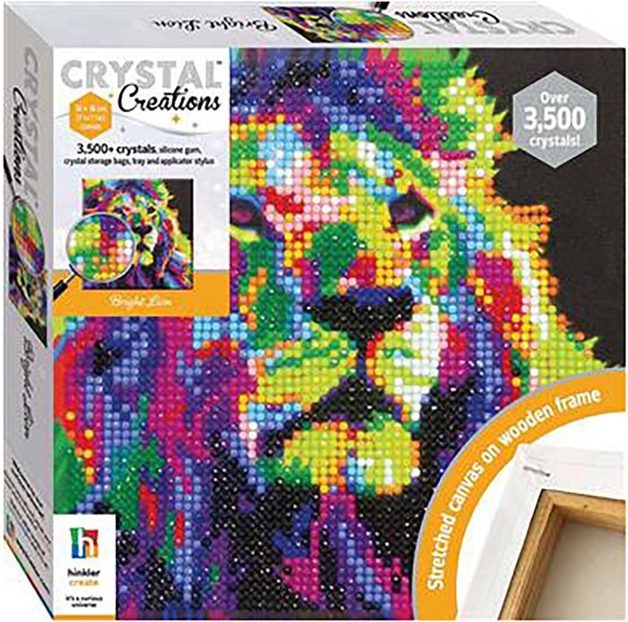 The Range | Hinkler Hinkler Crystal Creations Canvas - 18cm / Bright Lion Hinkler Hinkler Crystal Creations Canvas - 18cm / Bright Lion