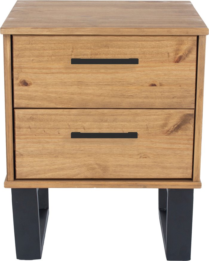 The Range | Core Products Ltd Texas 2 drawer bedside cabinet - Antique wax pine Core Products Ltd Texas 2 drawer bedside cabinet - Antique wax pine