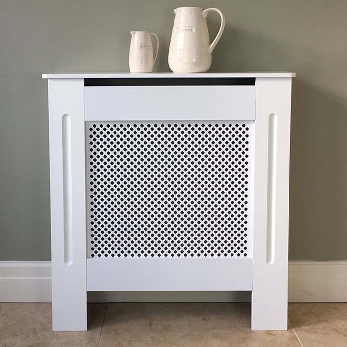The Range | At Home Comforts At Home Comforts Diamond Pattern Painted White Radiator Cover Mini At Home Comforts At Home Comforts Diamond Pattern Painted White Radiator Cover Mini