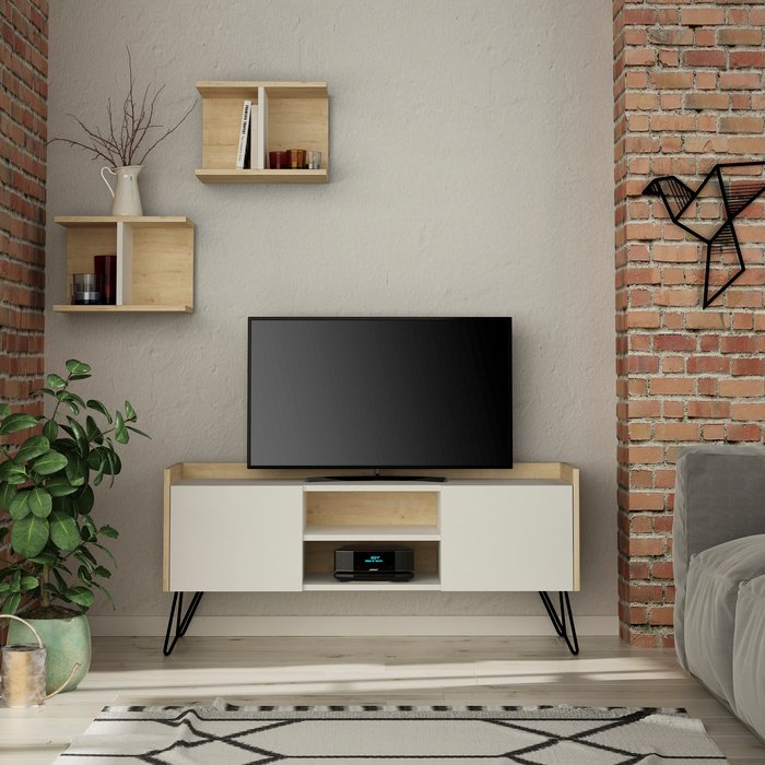 The Range | Decortie Klappe Modern TV Stand Multimedia Centre TV Unit - Oak Decortie Klappe Modern TV Stand Multimedia Centre TV Unit - Oak