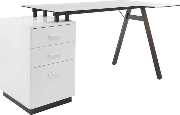The Range | Alphason Alphason Cleveland Luxury Glass Desk Alphason Alphason Cleveland Luxury Glass Desk