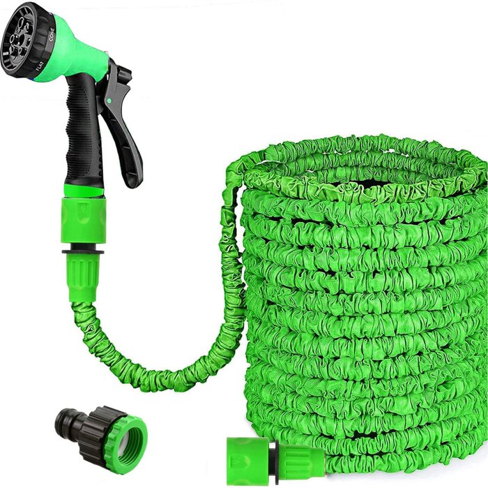 The Range | Groundlevel Groundlevel 25Ft Magic Expandable Hose With 7-dial Spray Gun - Green Groundlevel Groundlevel 25Ft Magic Expandable Hose With 7-dial Spray Gun - Green