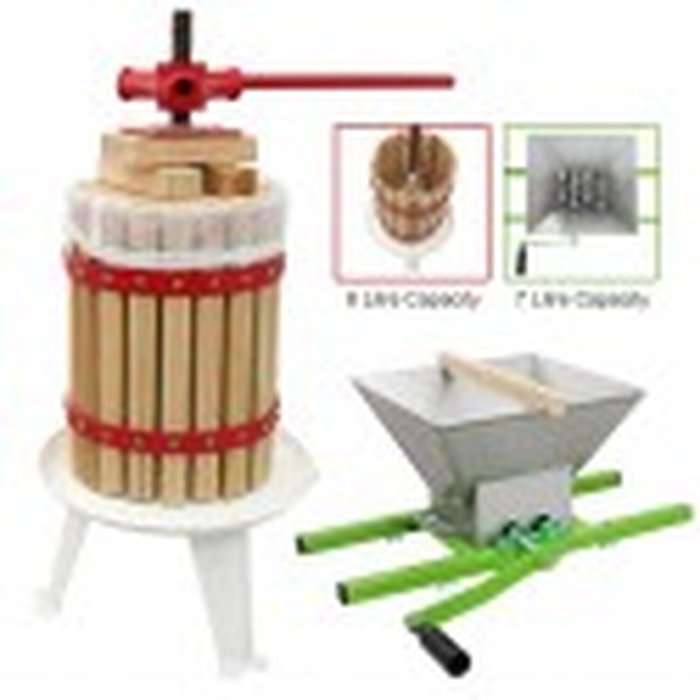 The Range | Kukoo KuKoo Fruit Crusher And 6 Litre Fruit Press - Brown Kukoo KuKoo Fruit Crusher And 6 Litre Fruit Press - Brown