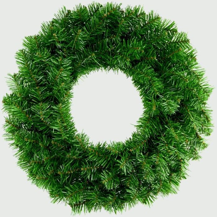 The Range | Premier 50cm Plain Artificial Wreath - Green Premier 50cm Plain Artificial Wreath - Green