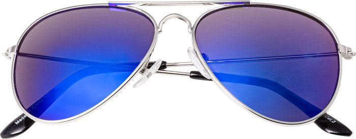The Range | Ultra Kids Pilot Style Classic Sunglasses - Silver with Blue Lenses Ultra Kids Pilot Style Classic Sunglasses - Silver with Blue Lenses