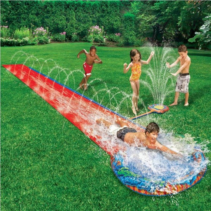 The Range | Rexco Water Slide 16' Garden Splash Game - Red Rexco Water Slide 16' Garden Splash Game - Red
