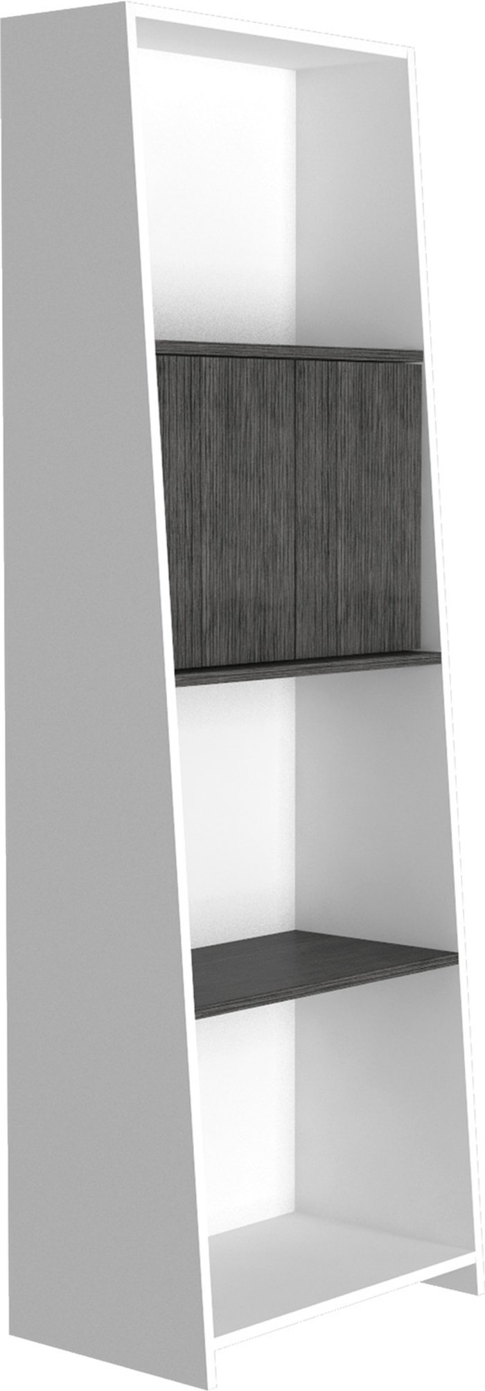 The Range | Core Products Ltd Dallas bookcase with doors - White with carbon grey Core Products Ltd Dallas bookcase with doors - White with carbon grey