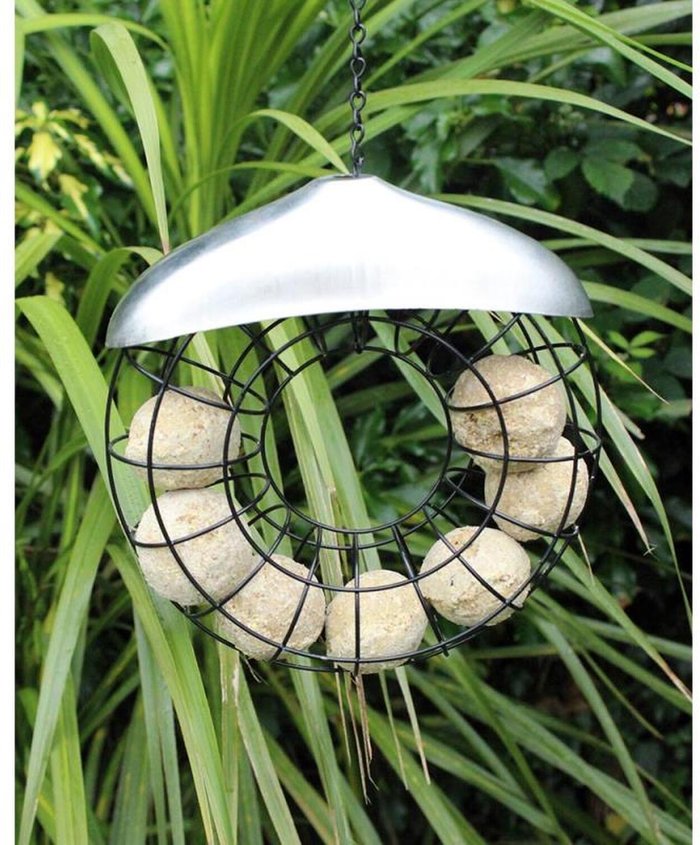 The Range | Samuel Alexander Deluxe Donut Wild Bird Suet Fat ball Feeder - Grey Samuel Alexander Deluxe Donut Wild Bird Suet Fat ball Feeder - Grey