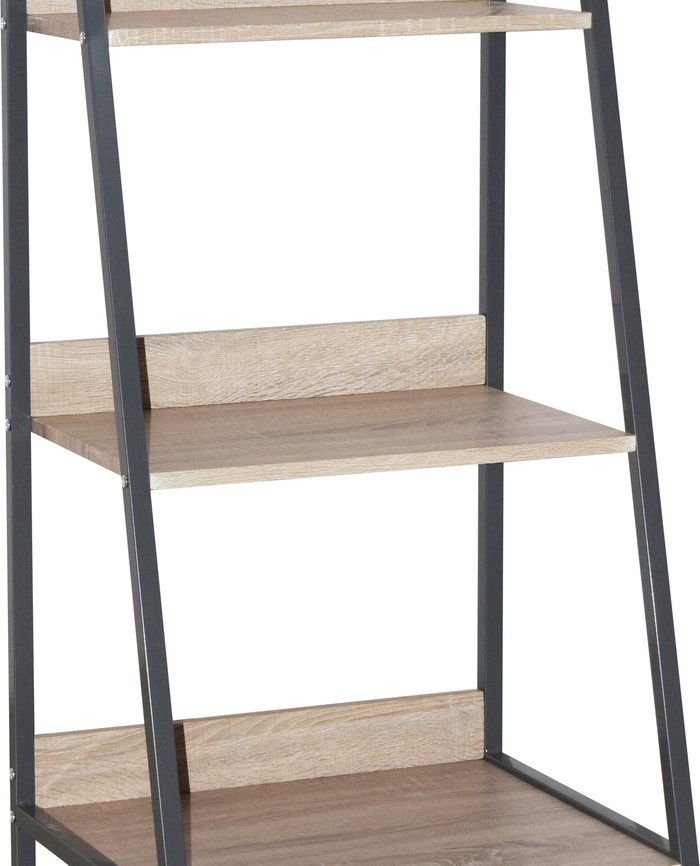 The Range | Core Products Core Products Loft Home Office Ladder Bookcase Unit with Oak Effect & Grey Metal Frames Core Products Core Products Loft Home Office Ladder Bookcase Unit with Oak Effect & Grey Metal Frames