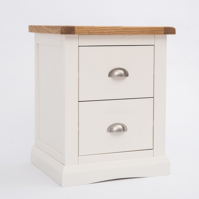 The Range | Cabinet Bits Cosenza 2 Drawer Bedside Cabinet - White / Chrome Cabinet Bits Cosenza 2 Drawer Bedside Cabinet - White / Chrome