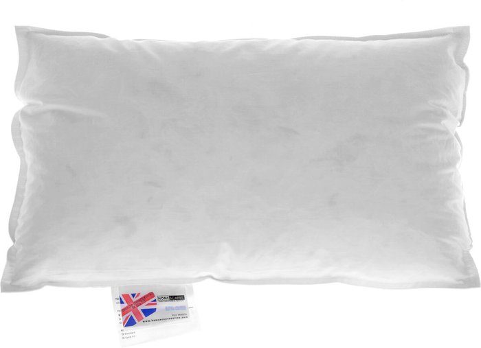 The Range | Homescapes Duck Feather and Down Cushion Pad - White / 30cm / 50cm Homescapes Duck Feather and Down Cushion Pad - White / 30cm / 50cm