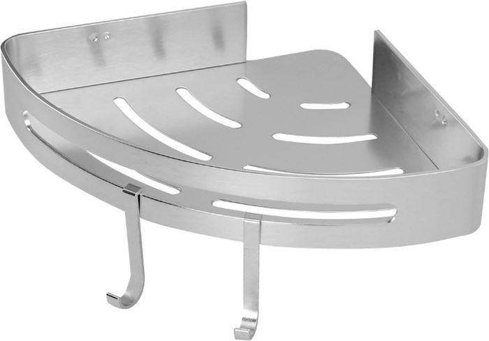 The Range | Maison & White 1 Tier Adhesive Corner Shower Caddy - Silver Maison & White 1 Tier Adhesive Corner Shower Caddy - Silver