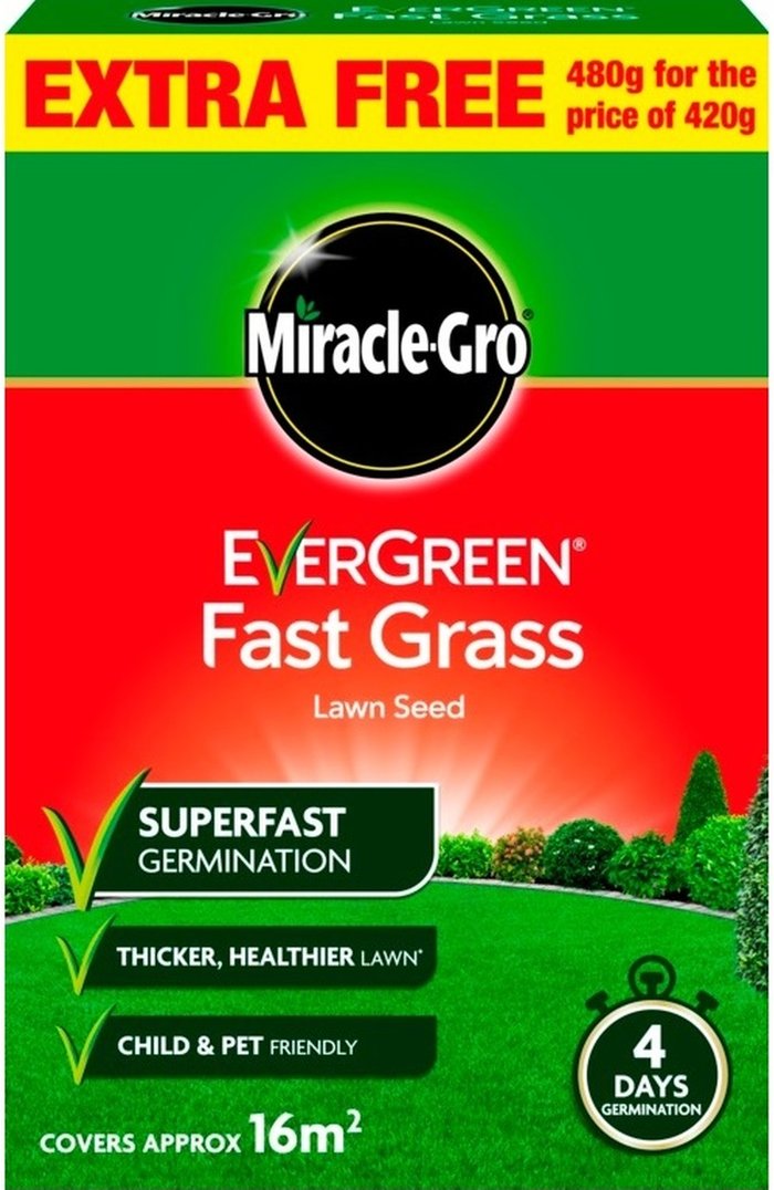 The Range | Miracle-Gro Miracle-Gro Evergreen Fast Grass Lawn Seed - Neutral Miracle-Gro Miracle-Gro Evergreen Fast Grass Lawn Seed - Neutral