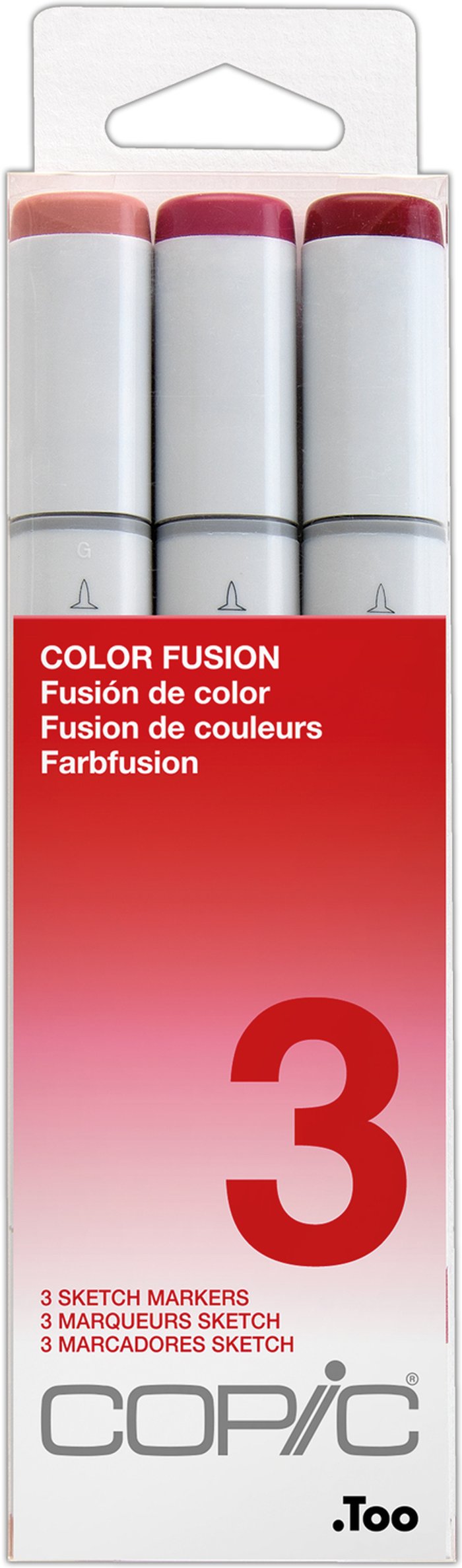 The Range | Copic Copic Sketch Marker Pens 3pcs Set Colour Fusion - Red Copic Copic Sketch Marker Pens 3pcs Set Colour Fusion - Red