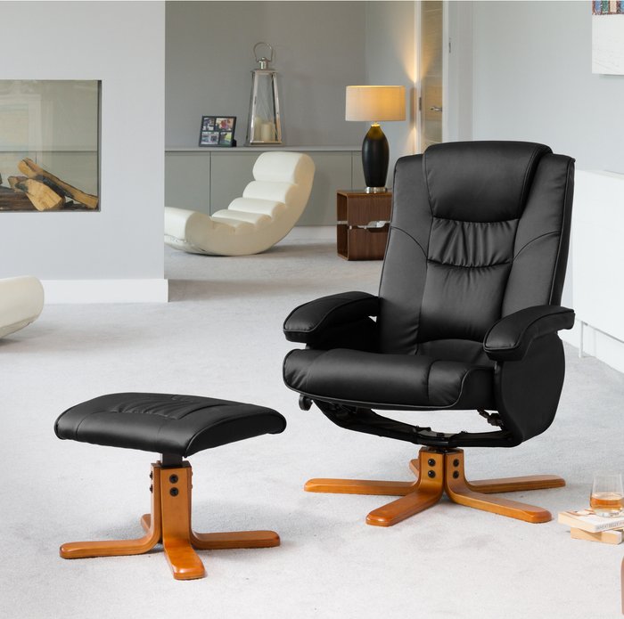 The Range | MPA Trading Severn Swivel Recliner with Massage and Heat - Black MPA Trading Severn Swivel Recliner with Massage and Heat - Black