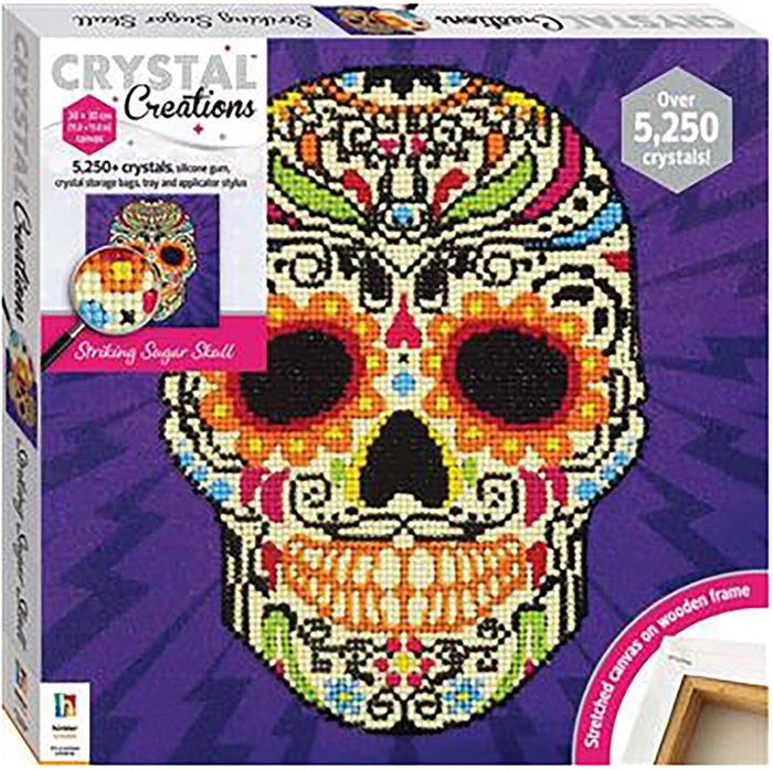 The Range | Hinkler Hinkler Crystal Creations Canvas - 30cm / Purple Sugar Skull Hinkler Hinkler Crystal Creations Canvas - 30cm / Purple Sugar Skull