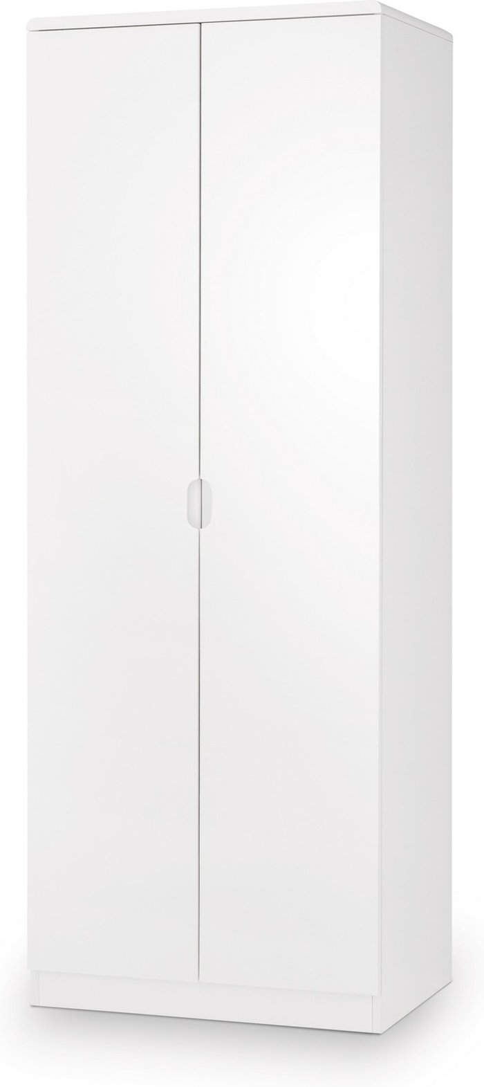 The Range | Julian Bowen Manhattan 2 Door Wardrobe - White - White Julian Bowen Manhattan 2 Door Wardrobe - White - White