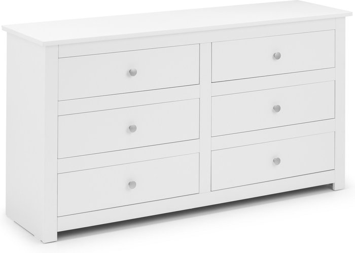 The Range | Julian Bowen Radley 6 Drawer Chest - Surf White - Surf White Julian Bowen Radley 6 Drawer Chest - Surf White - Surf White