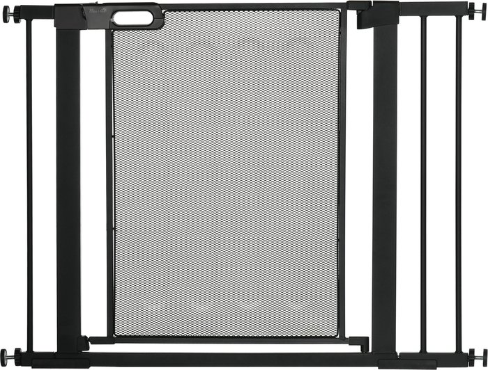 The Range | PawHut PawHut Pressure Fit Safety Pet Gate for Doorways and Staircases (75-103cm) - Black PawHut PawHut Pressure Fit Safety Pet Gate for Doorways and Staircases (75-103cm) - Black