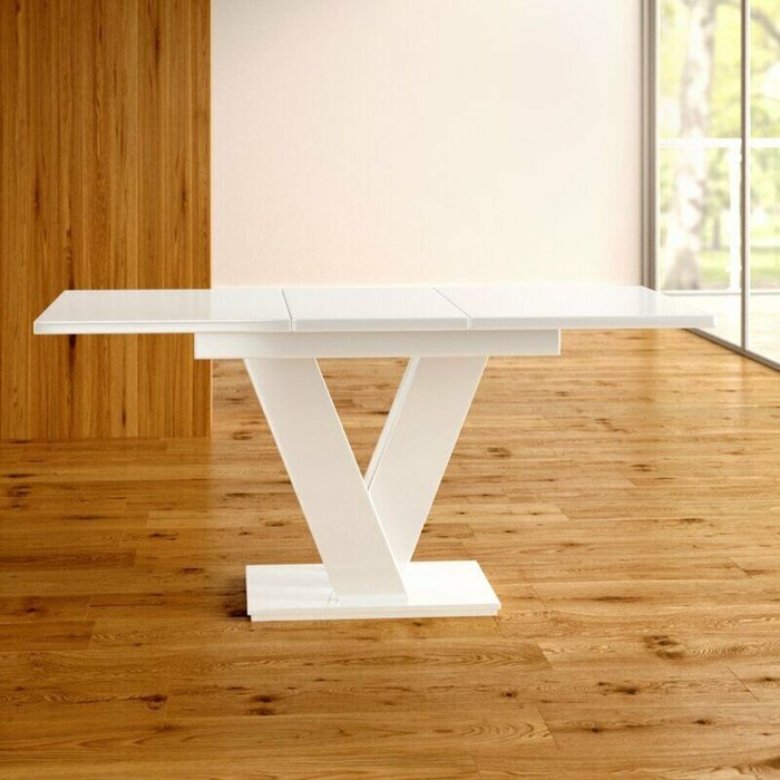 The Range | itzcominghome Extending Dining Table 90cm Butterfly Kitchen Table 4-6 Seat - White Gloss itzcominghome Extending Dining Table 90cm Butterfly Kitchen Table 4-6 Seat - White Gloss