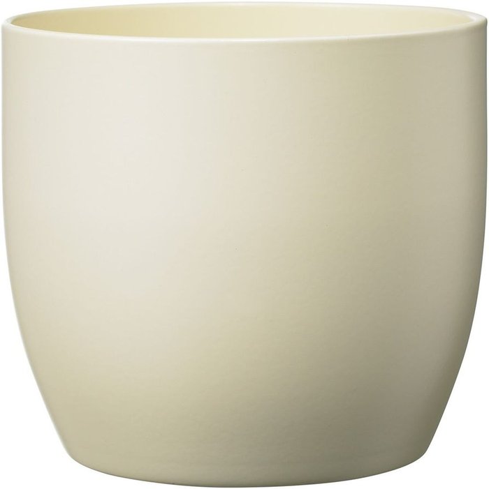 The Range | Kingsbury Gifts Indoor Ceramic Plant Pot - Cream / 14cm / Medium Kingsbury Gifts Indoor Ceramic Plant Pot - Cream / 14cm / Medium