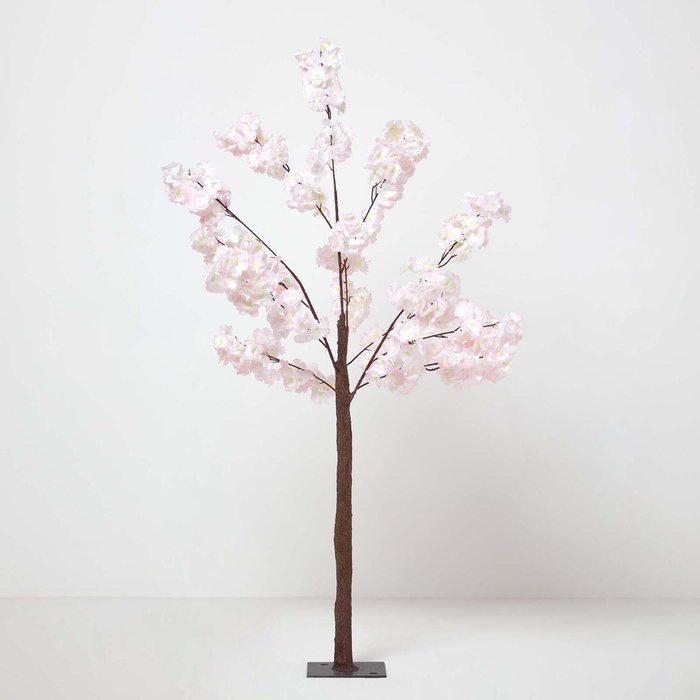 The Range | Homescapes Homescapes Large Light Pink Artificial Blossom Tree with Metal Base, 1.4M Tall - Light pink Homescapes Homescapes Large Light Pink Artificial Blossom Tree with Metal Base, 1.4M Tall - Light pink