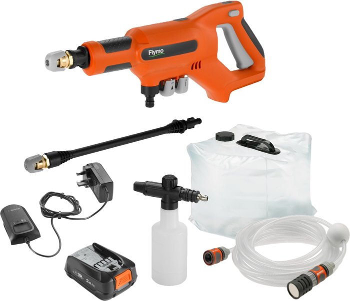 The Range | Flymo FLYMO EasiClean Li Plus 967982901 Portable Pressure Washer - 20 Bar Flymo FLYMO EasiClean Li Plus 967982901 Portable Pressure Washer - 20 Bar