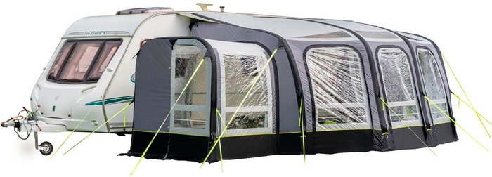 The Range | Olpro Olpro View Caravan Awning 420 With Porch - Black/Grey Olpro Olpro View Caravan Awning 420 With Porch - Black/Grey