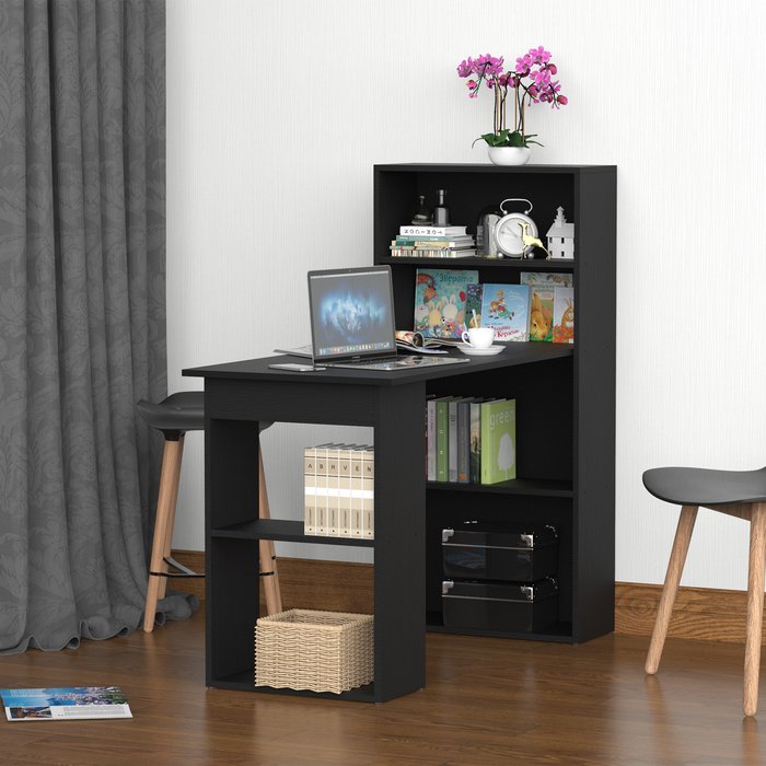 The Range | HOMCOM 120cm Modern Computer Desk - Black HOMCOM 120cm Modern Computer Desk - Black