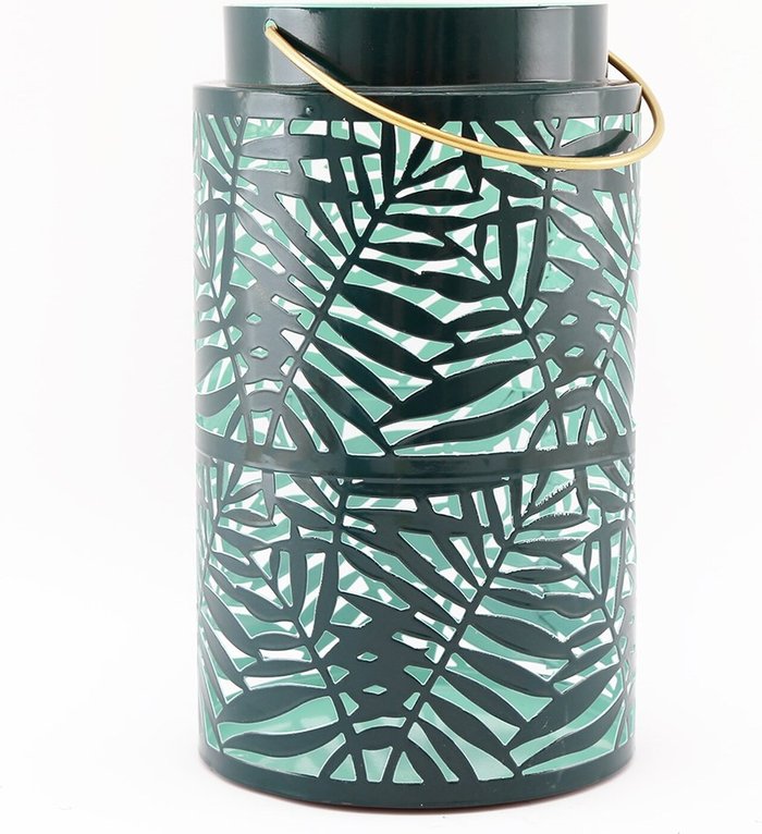 The Range | Gloriously Good Olive Leaf Green Candle Lantern - Green Gloriously Good Olive Leaf Green Candle Lantern - Green
