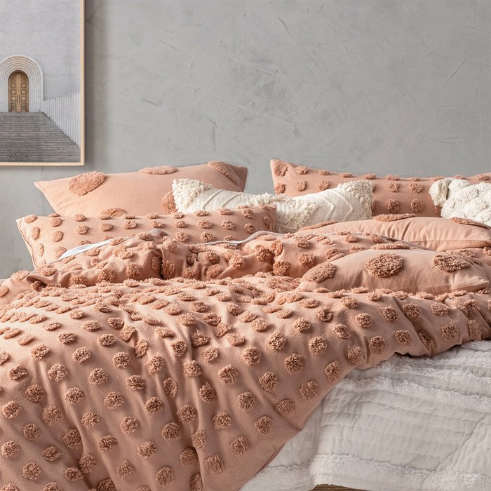 The Range | Linen House Linen House Haze Maple 100% Cotton Pillowcase Pair Brown Linen House Linen House Haze Maple 100% Cotton Pillowcase Pair Brown