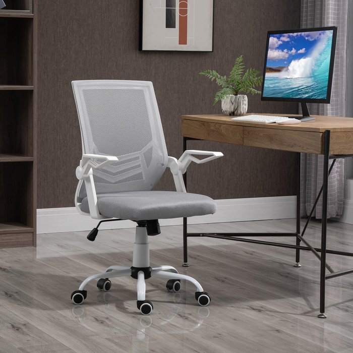The Range | Vinsetto Mesh Office Chair with Lumbar Support - Grey Vinsetto Mesh Office Chair with Lumbar Support - Grey
