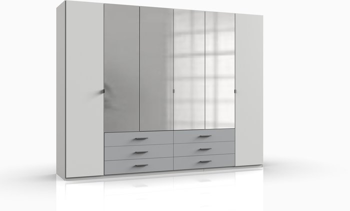 The Range | Tjs Ball White And Grey 6 Door Wardrobe - White and grey Tjs Ball White And Grey 6 Door Wardrobe - White and grey