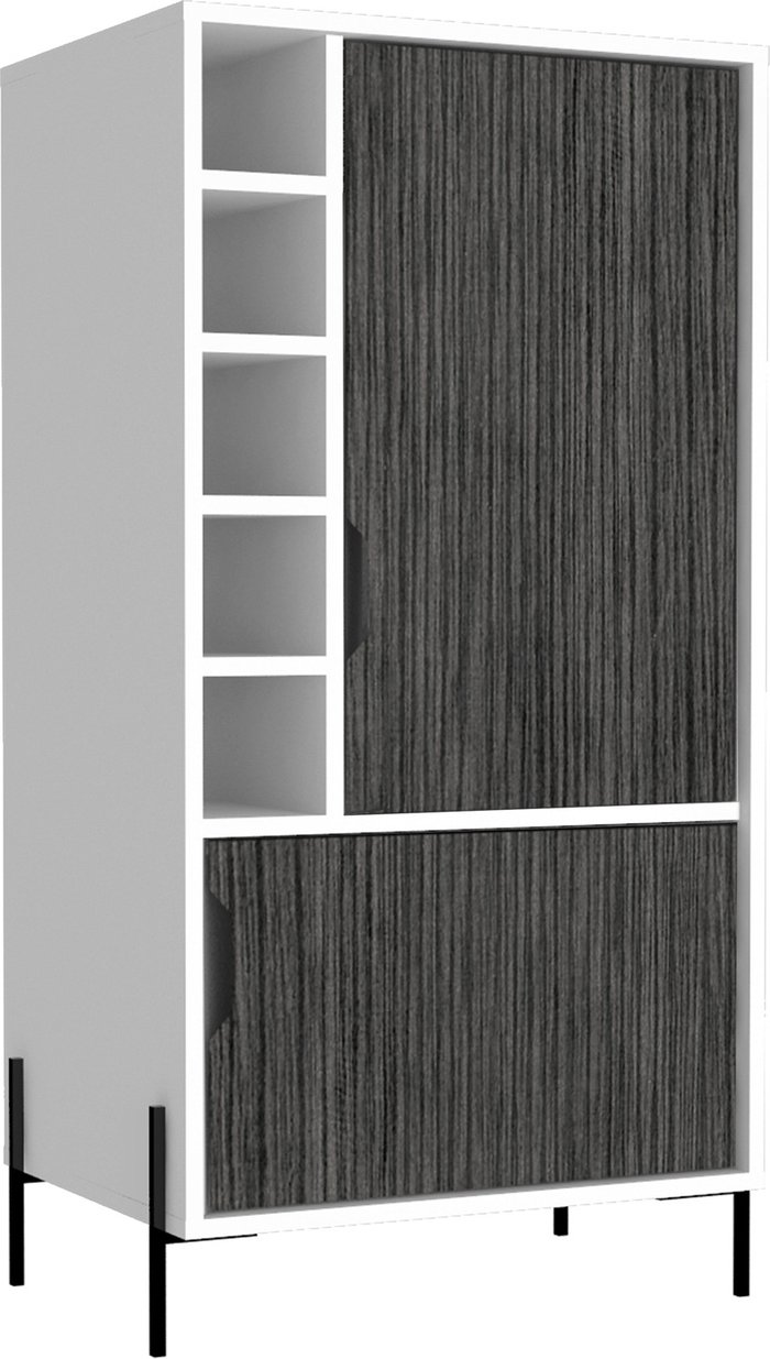 The Range | Core Products Ltd Dallas drinks and storage bar - White and carbon grey Core Products Ltd Dallas drinks and storage bar - White and carbon grey