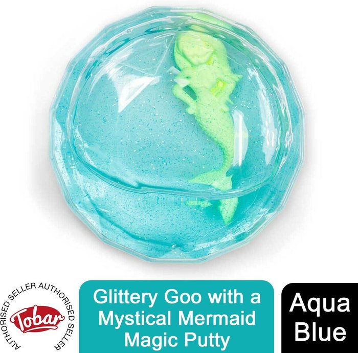 The Range | Tobar Mystical Mermaid Glittery Goo Magic Putty - Aqua Blue Tobar Mystical Mermaid Glittery Goo Magic Putty - Aqua Blue