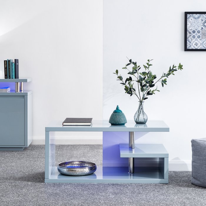 The Range | Dunelm Polar LED Coffee Table Grey Dunelm Polar LED Coffee Table Grey
