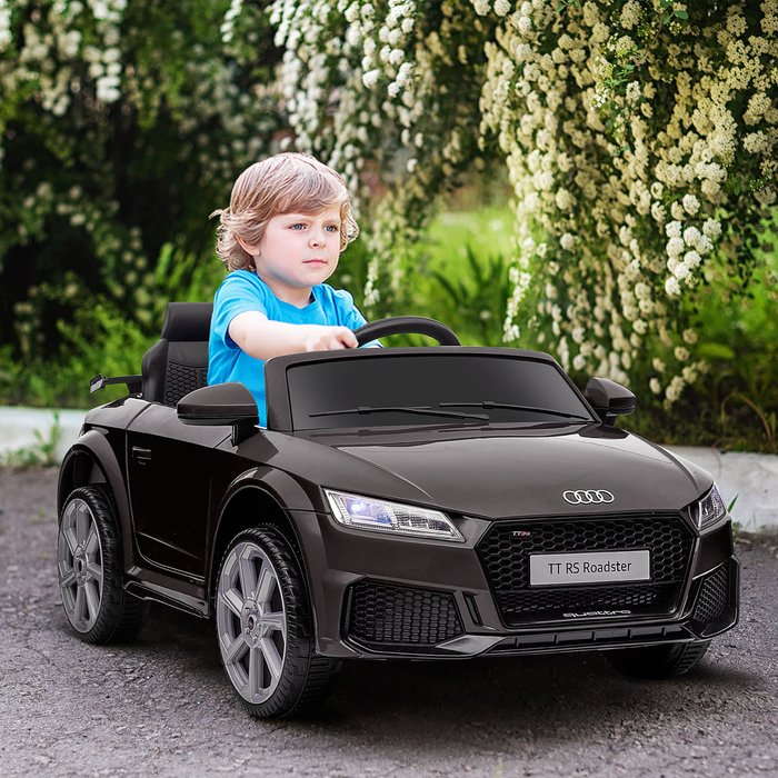 The Range | HOMCOM Licensed Audi TT RS 12V Electric Ride On Car - Black HOMCOM Licensed Audi TT RS 12V Electric Ride On Car - Black